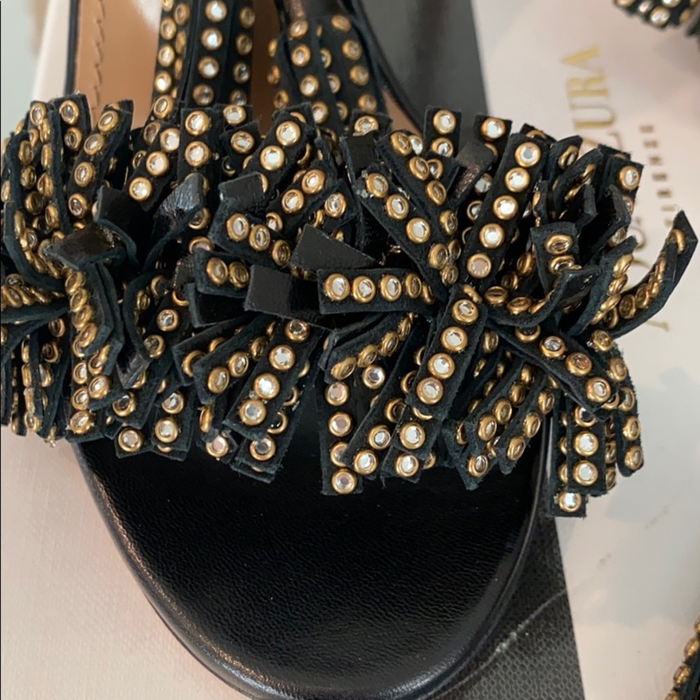 Aquazzura Wild crystal sandal 105 size 35 1/2 NWT - Picture 3 of 6